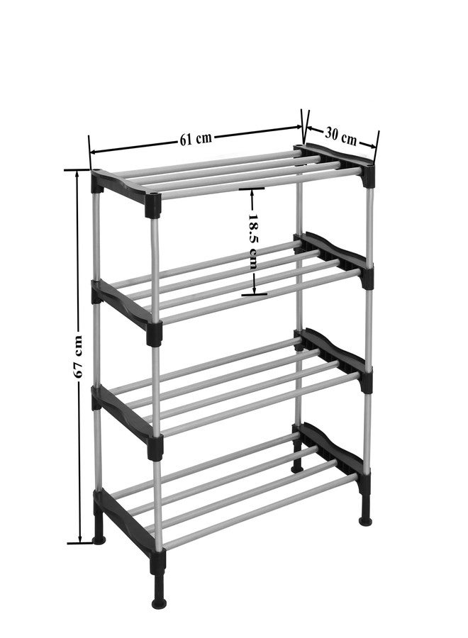 Primax Multipurpose Kitchen Storage Rack with Shoe Rack for Home/Shelf for Kitchen/Bathroom Organizer - 4 Tier (APS-874-S4-P1 - Apex) - Image 3